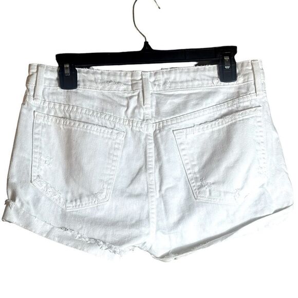 Frame Denim Le Grand Garçon Short Blanc Pike White Cotton Shorts Size 26 📦 - Picture 3 of 10